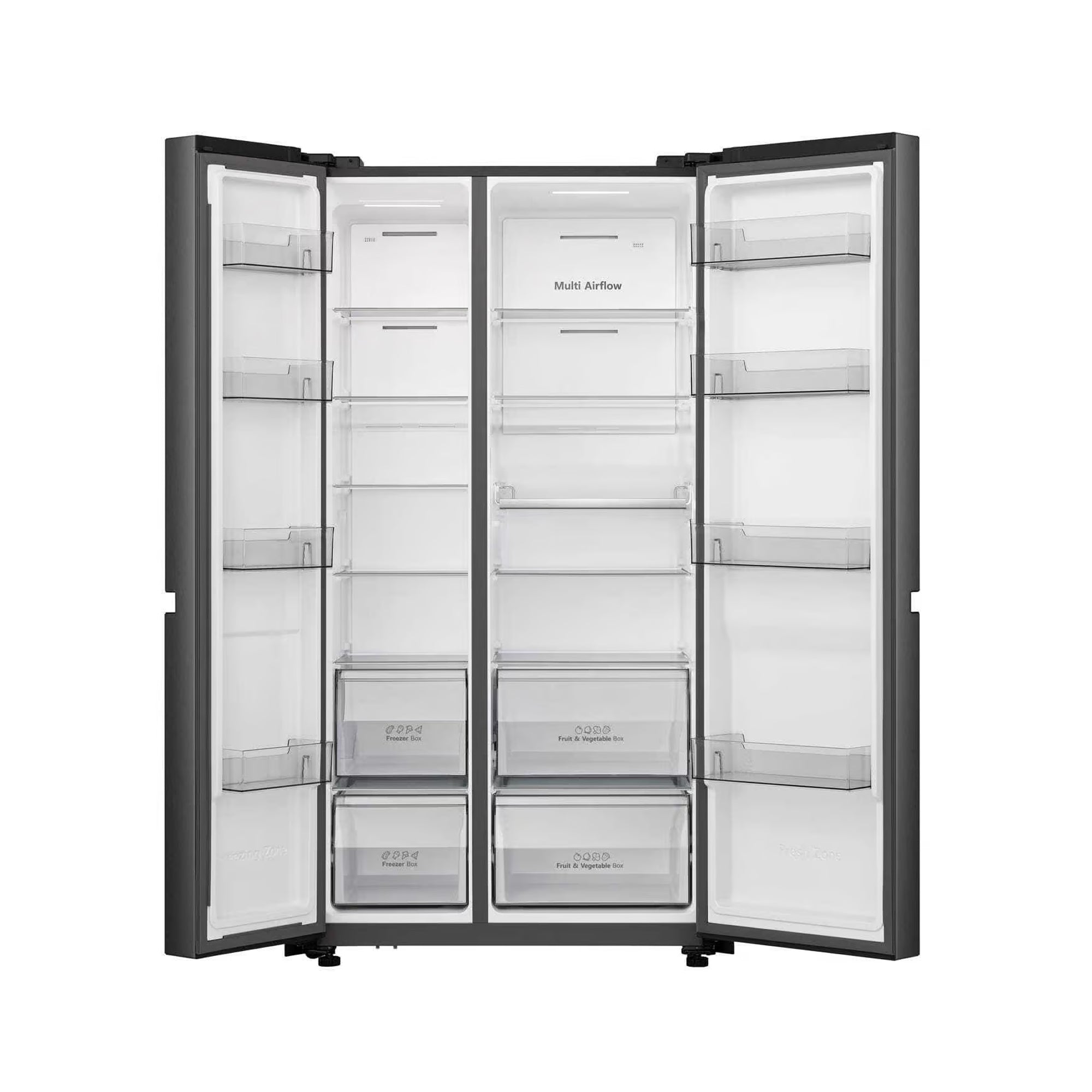 Hisense 631Lt Side By Side Refrigerator Black