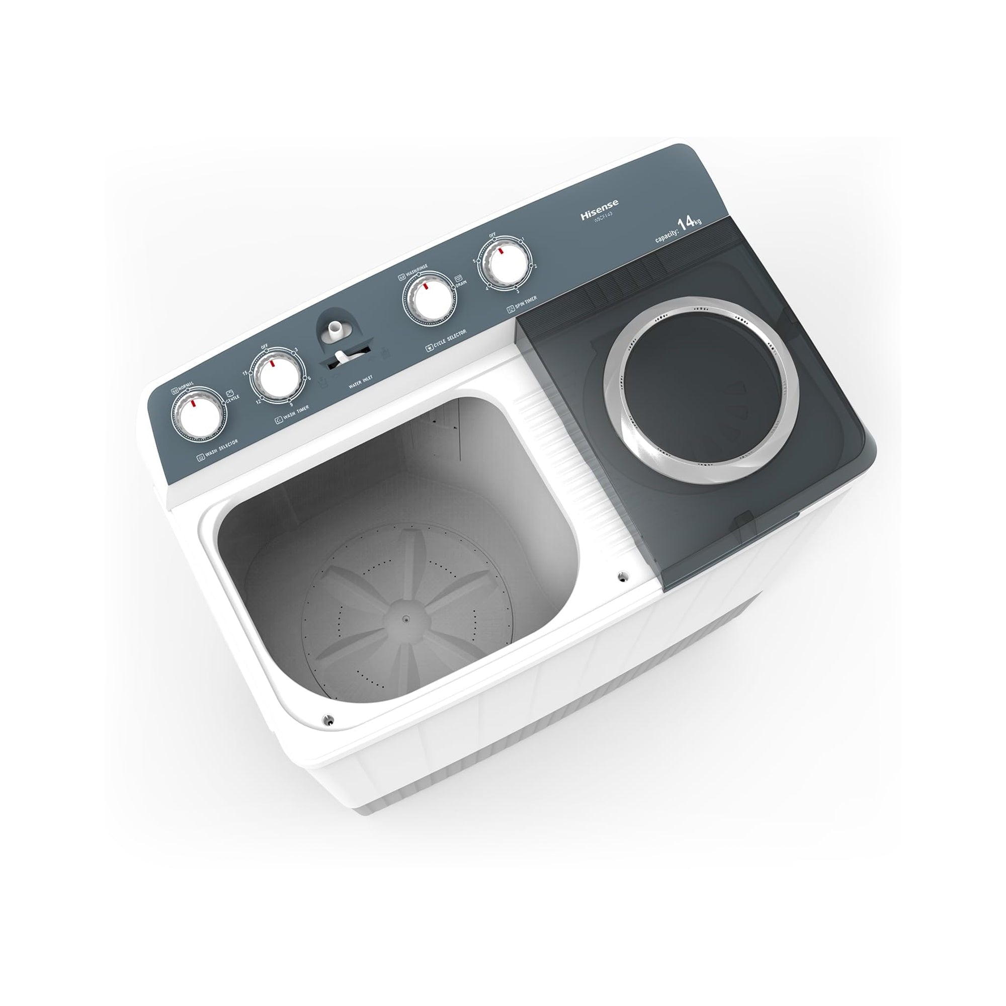 Hisense 14Kg Twin Tub Washing Machine White