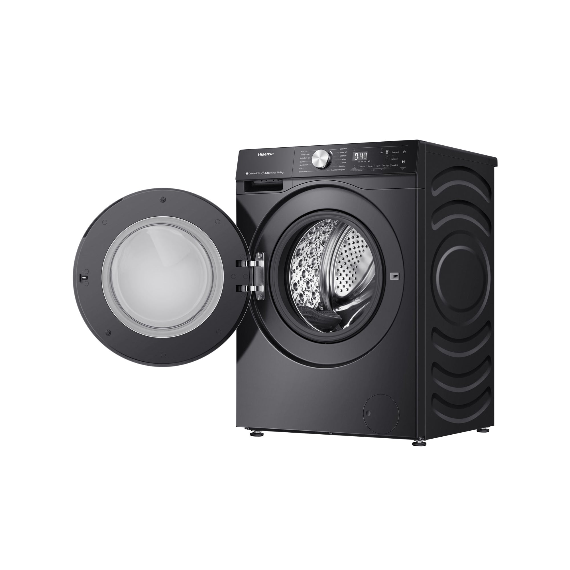 Hisense 5S Series 12kg Premium Front Loader Black