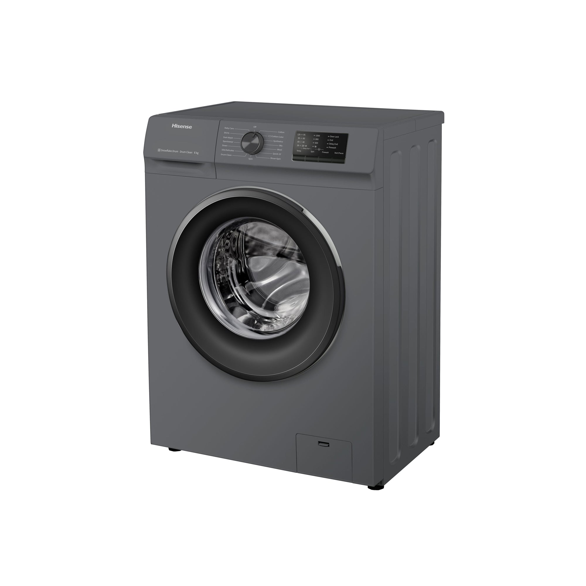 Hisense 6kg Front Loader Washing Machine Titanium