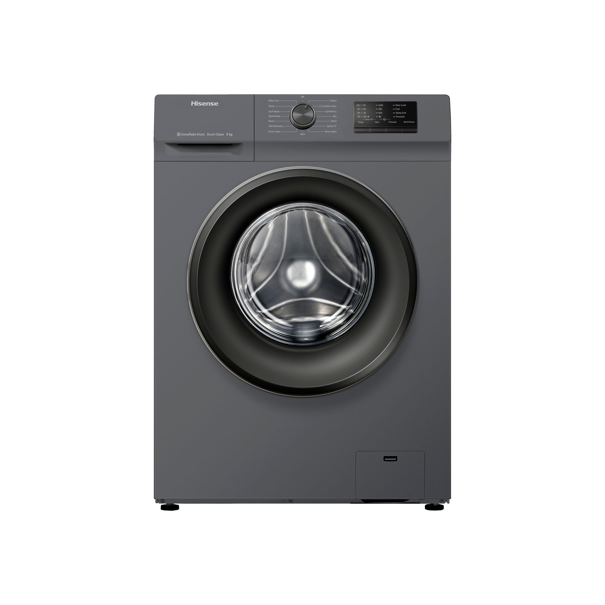 Hisense 6kg Front Loader Washing Machine Titanium