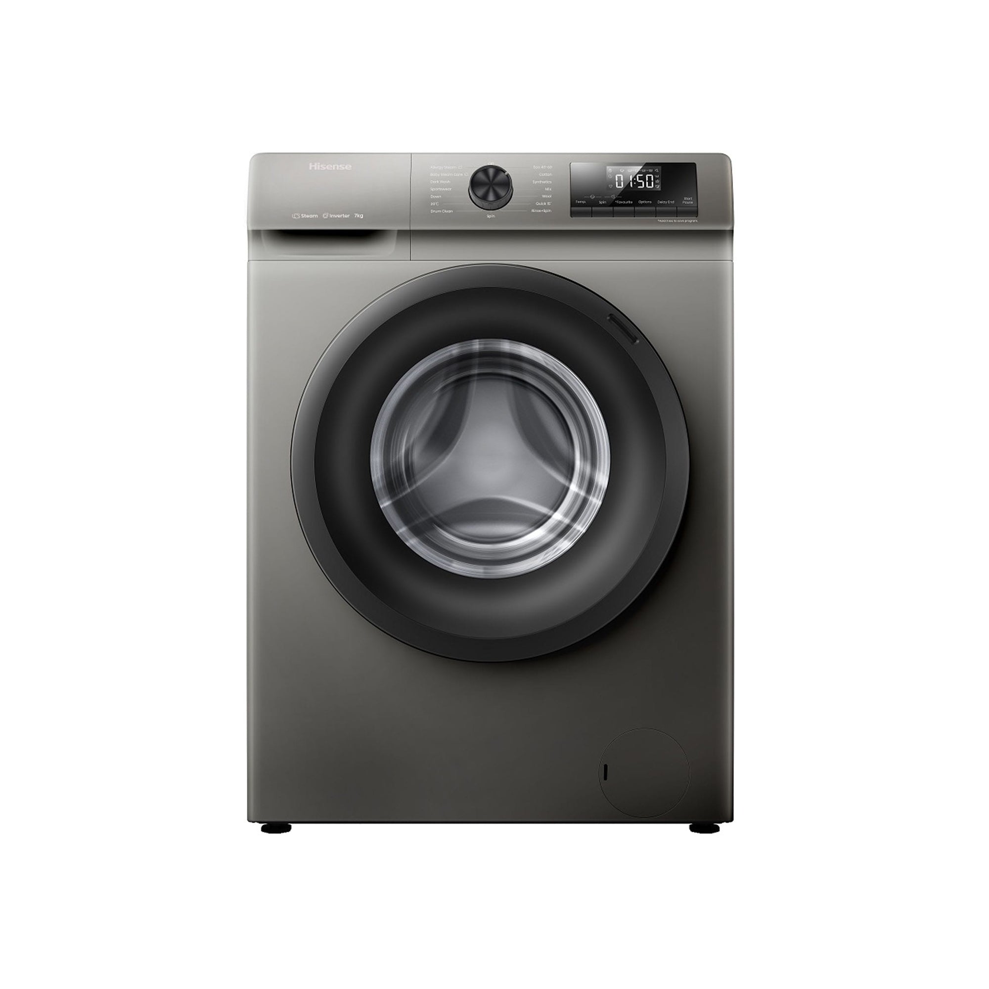 Hisense 9kg Front Loader Washing Machine Titanium