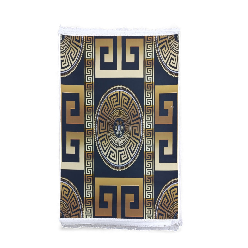 1 x 1.5m Carpet Black & Gold