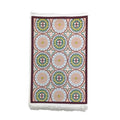 1 x 1.5m Patterned Carpet with Medallion Design Multicoloured