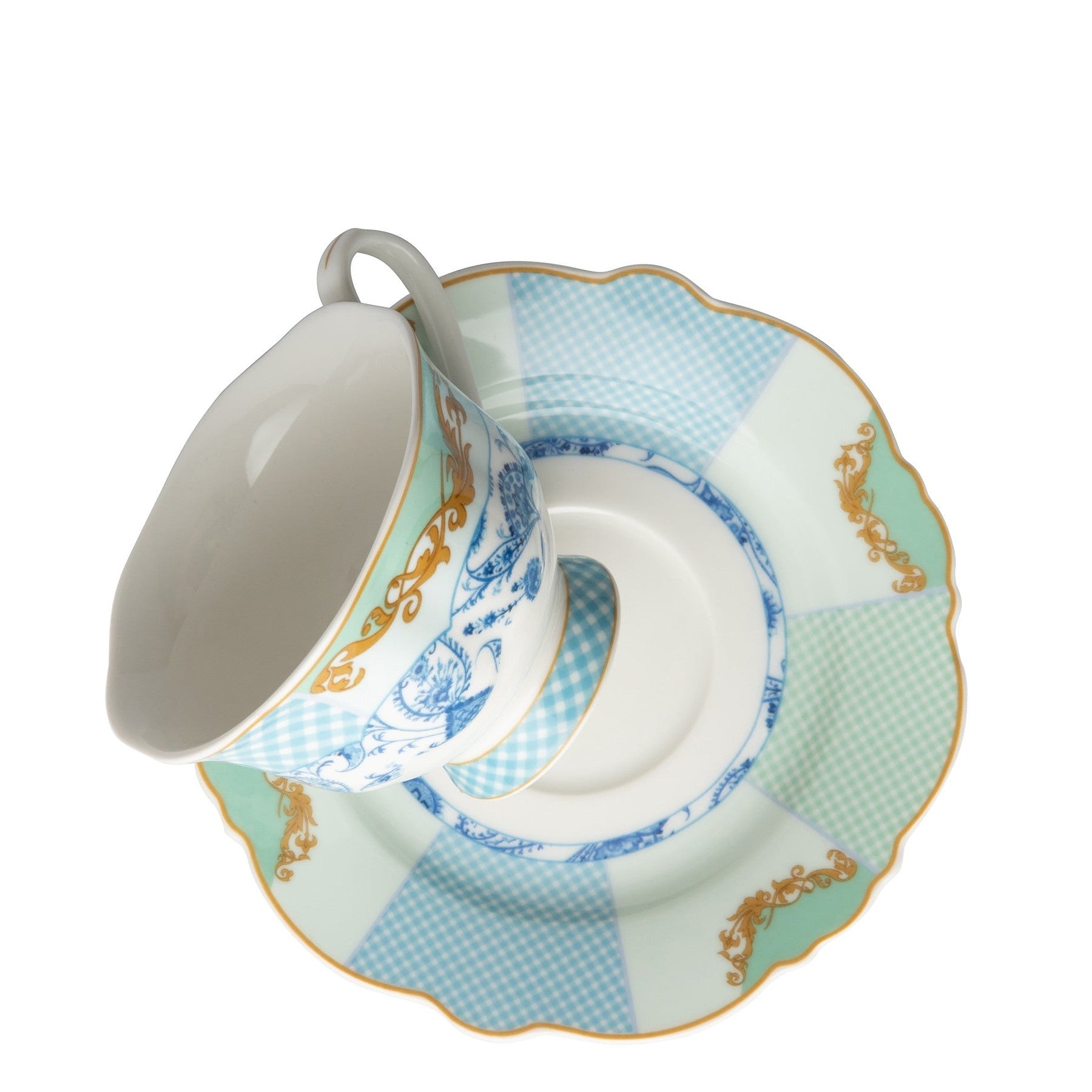 Jenna Clifford Italian Rose 150ml Cup & Saucer - White