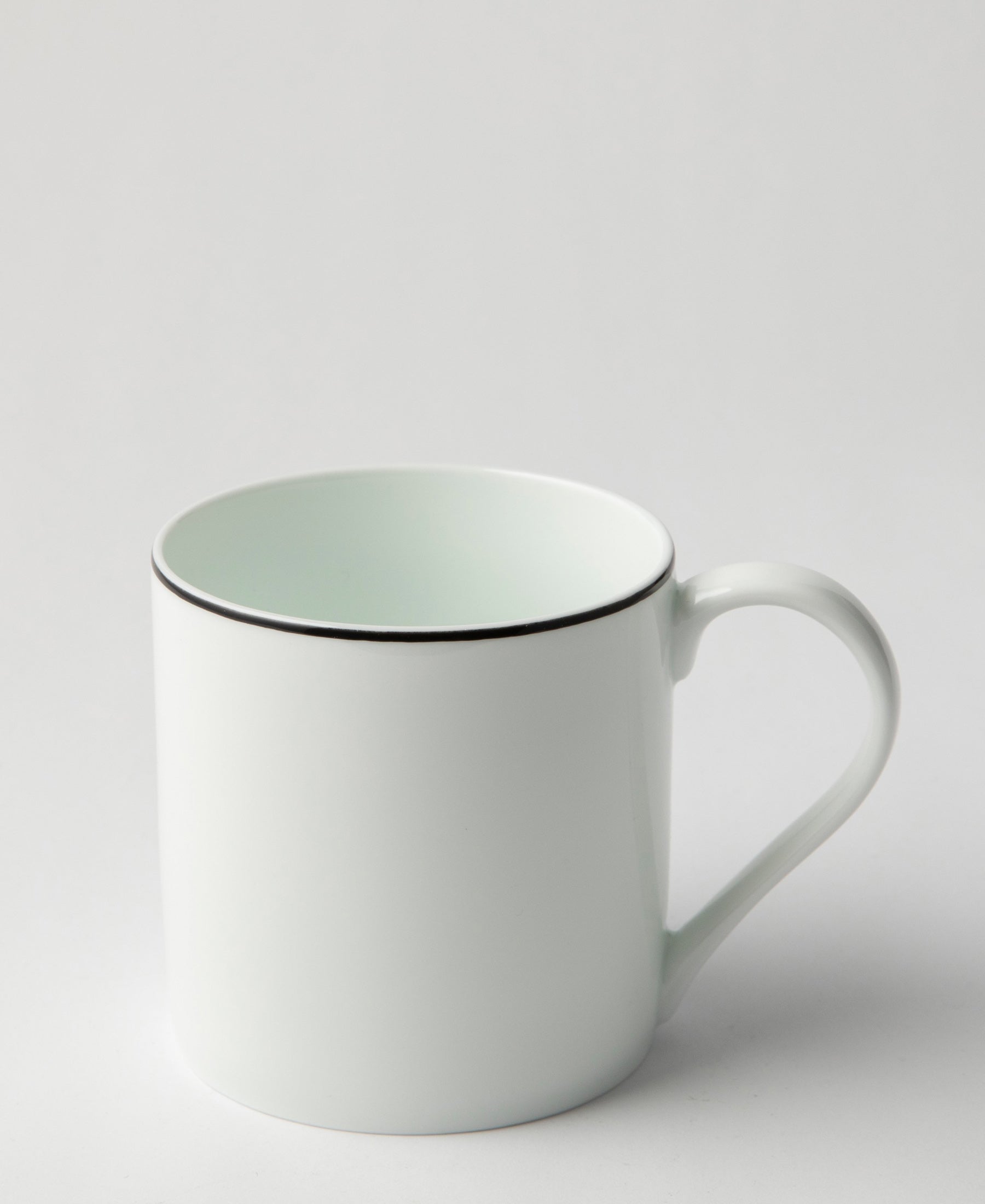 Jenna Clifford 300ml Mug With Black Band - White
