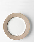 Jenna Clifford Leopard 27cm Dinner Plate - Cream & White