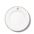 Jenna Clifford 27cm Gold Rimmed Dinner Plate - White