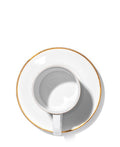 Jenna Clifford Gold Rimmed 100ml Espresso Cup & Saucer - White