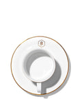 Jenna Clifford 200ml Gold Rimmed Cup & Saucer - White