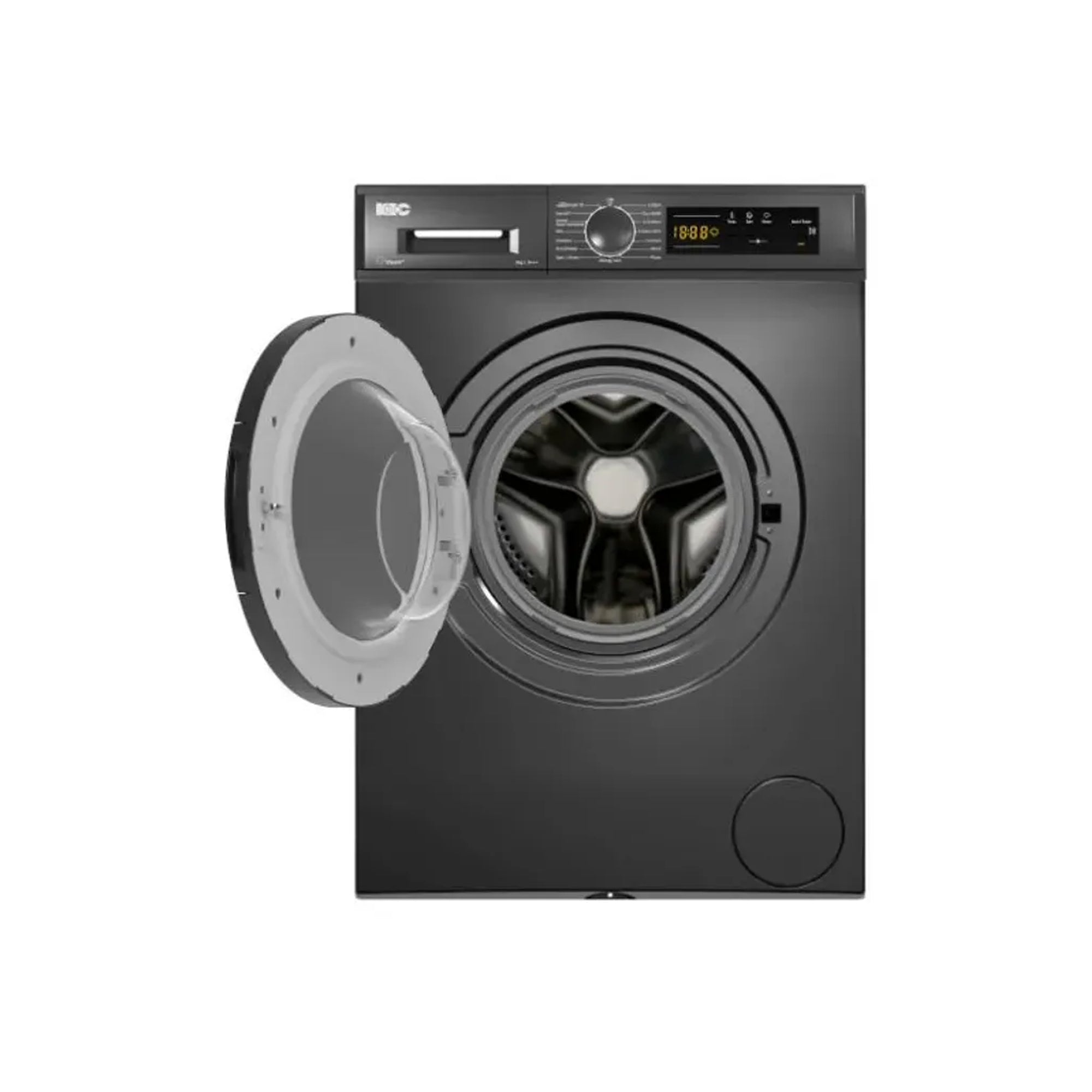 KIC 8kg Front Loader Washing Machine Grey