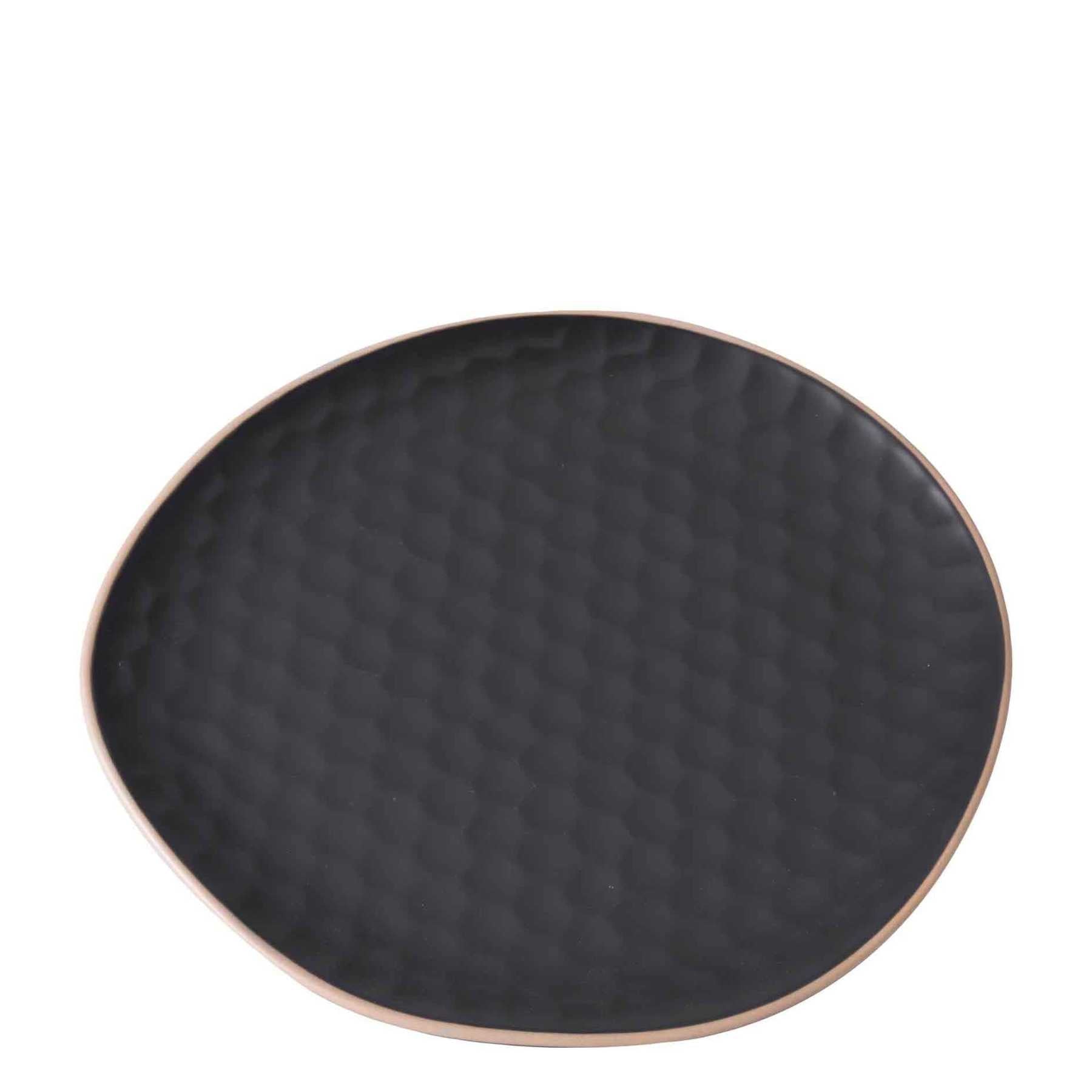 Kitchen Life Stoneware 27CM Serving Plate - Black