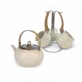 Leydi 3Lt Teapot with 4 Piece Coffee Pot Set Cream