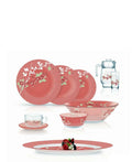 Luminarc Japanese 46 Piece Dinner Set - Pink