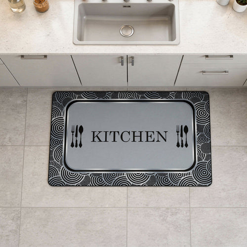 50 x 80cm Kitchen Mat Blue