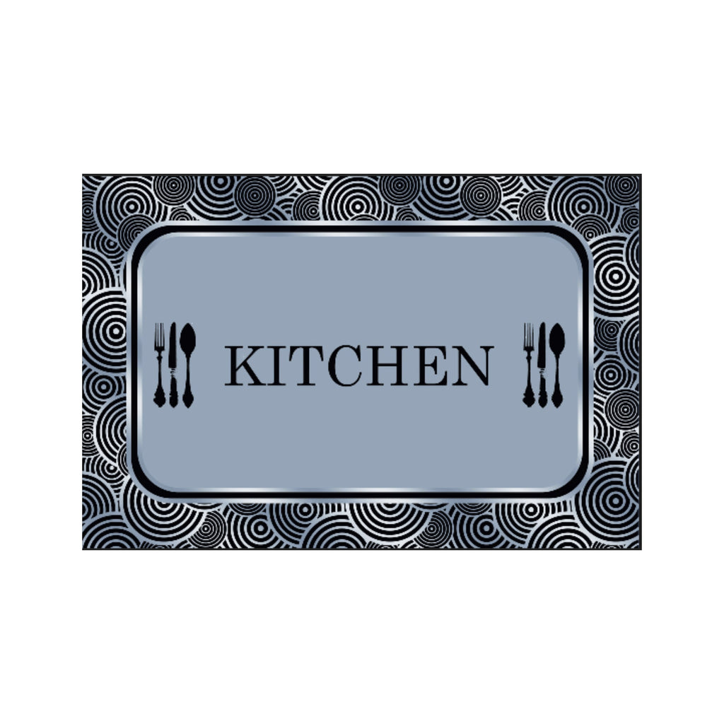 50 x 80cm Kitchen Mat Blue