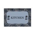 50 x 80cm Kitchen Mat Blue