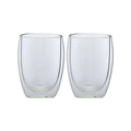 Maxwell & Williams Blend 2 Piece 350ml Double Wall Cup Set Clear