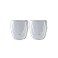 Maxwell & Williams Blend 2 Piece 80ml Double Wall Cup Set Clear