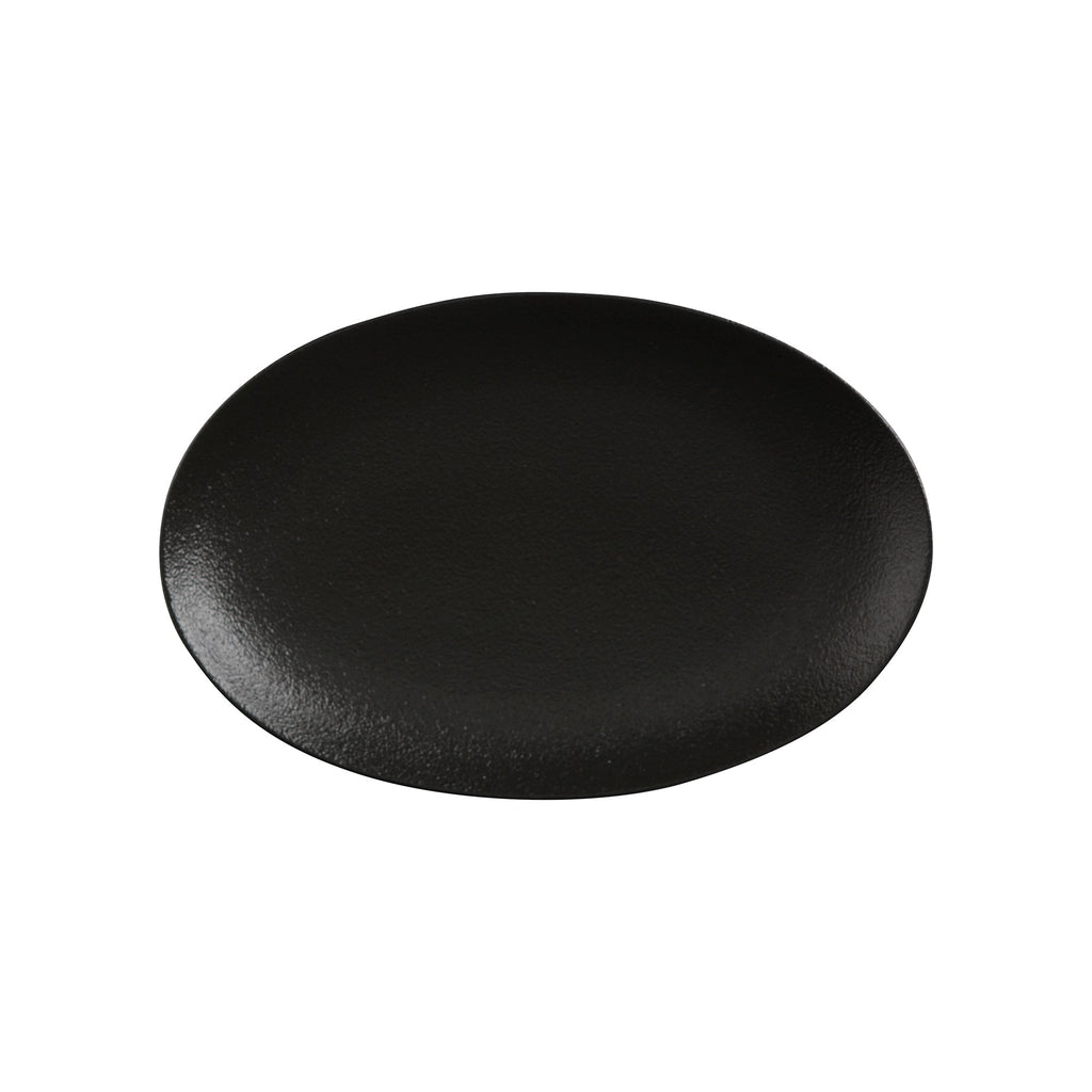 Maxwell & Williams Caviar 25cm Oval Plate Black