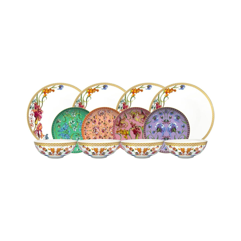 Maxwell & Williams 12 Piece Mystique Coupe Dinner Set Multicoloured