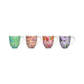 Maxwell and Williams 4 Piece 400ml Mystique Tall Coupe Mug Set Multicoloured