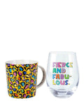 Kasey Rainbow Wild At Heart Mug & Glass Set - Wild Yellow