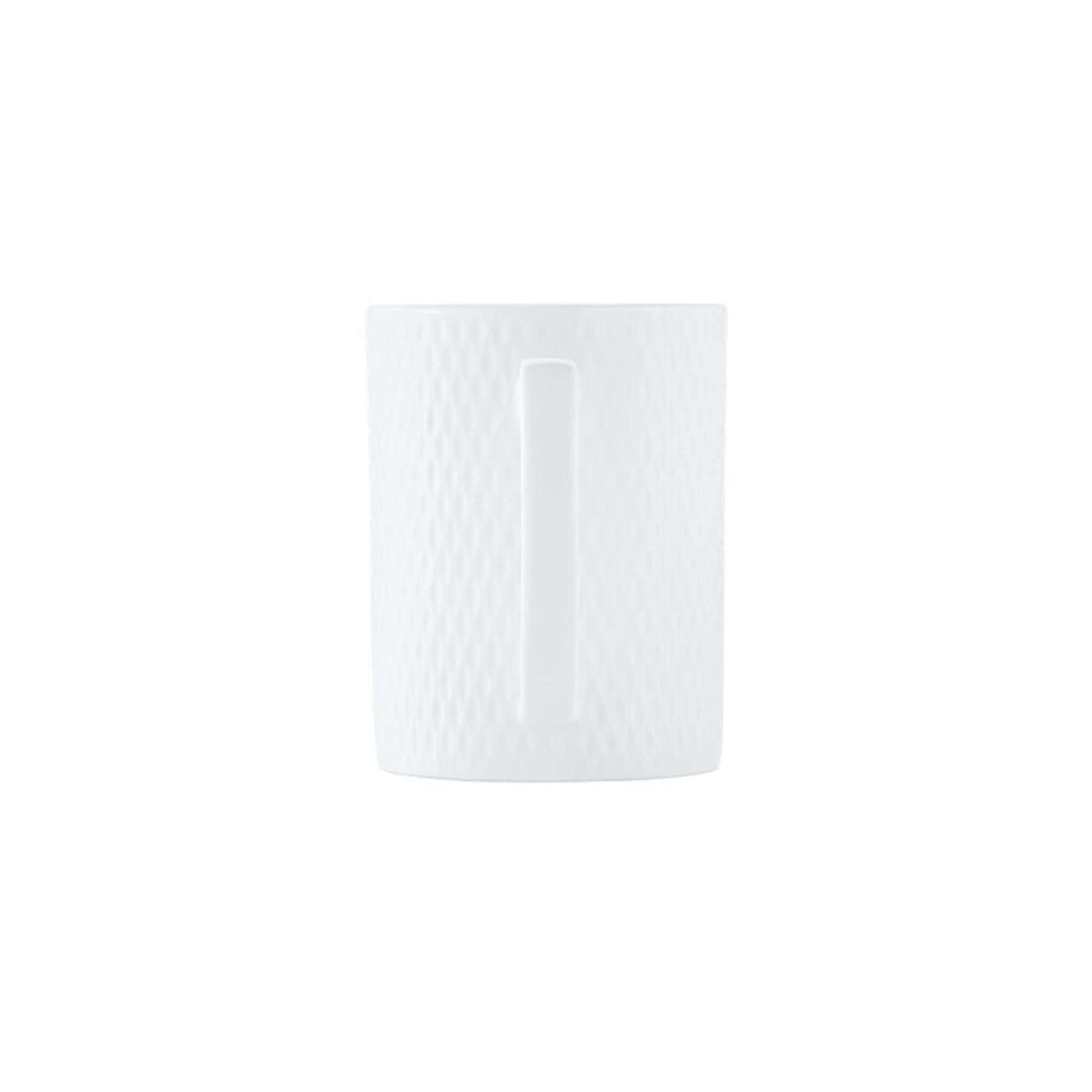 Maxwell & Williams White Basics 400ml Diamonds Straight Mug White