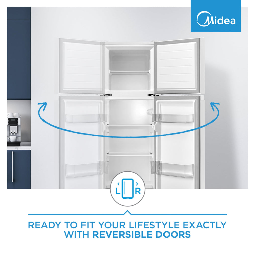 Midea 173L Top Mount Freezer White