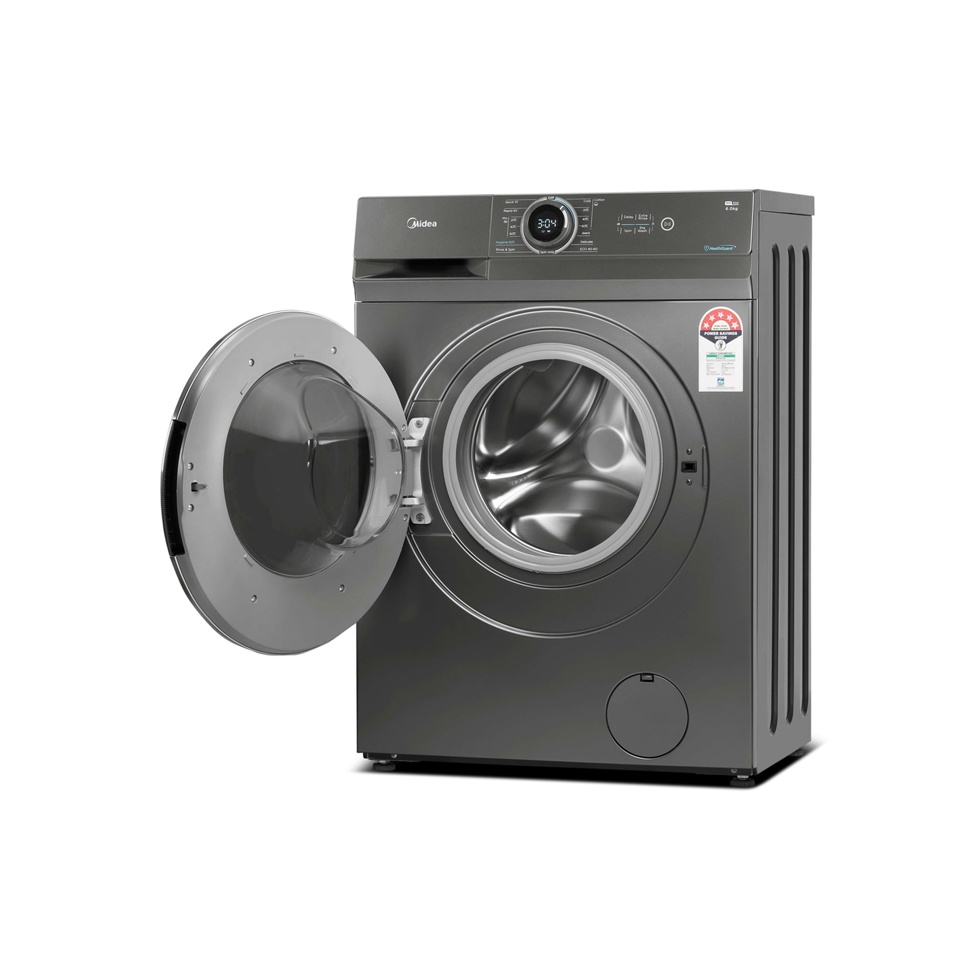 Midea 6kg Front Loader Washing Machine Titanium
