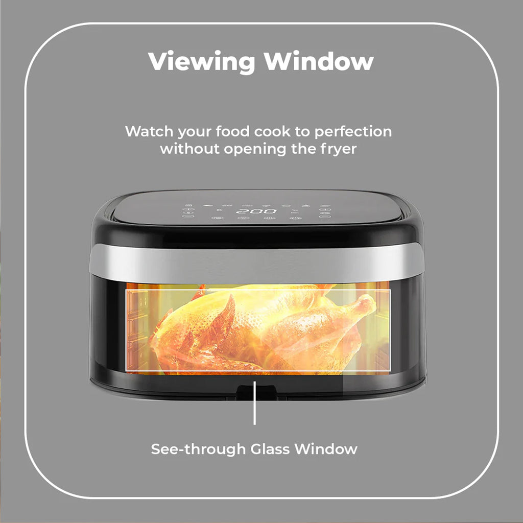 Milex 10Lt Digital Air Fryer Silver