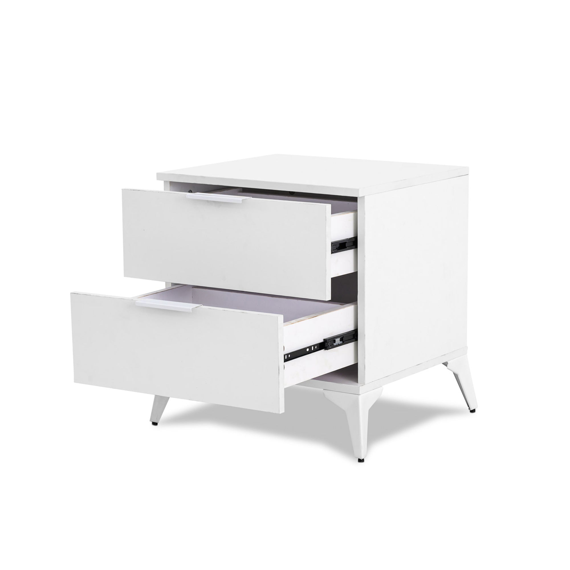 Modern 2 Drawer Chest of Drawers White