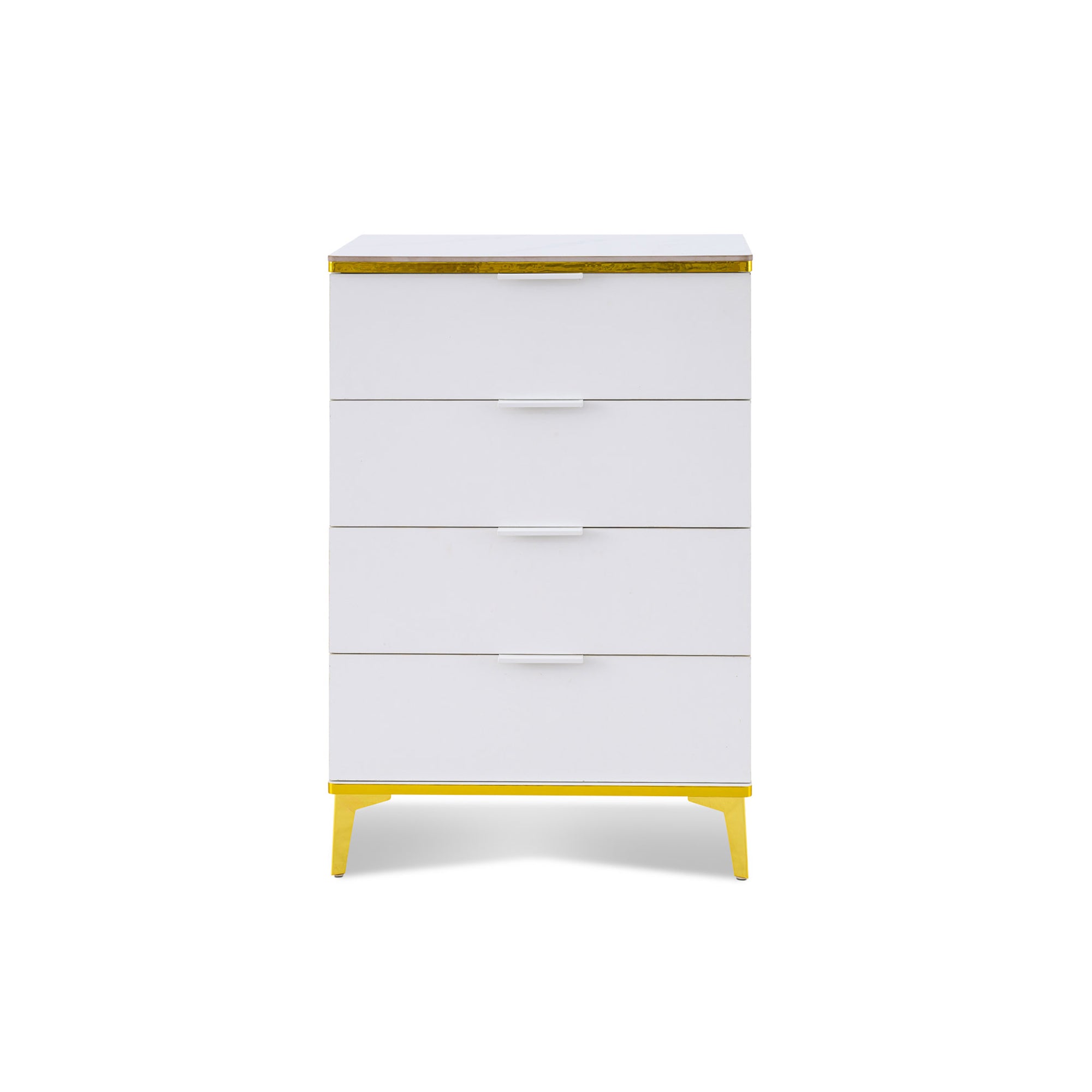 Modern 4 Drawer Chest of Drawers White