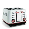 Morphy Richards Evoke 4 Slice Toaster - White & Rose Gold