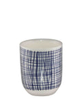 Kitchen Life Tea Cup - White & Blue
