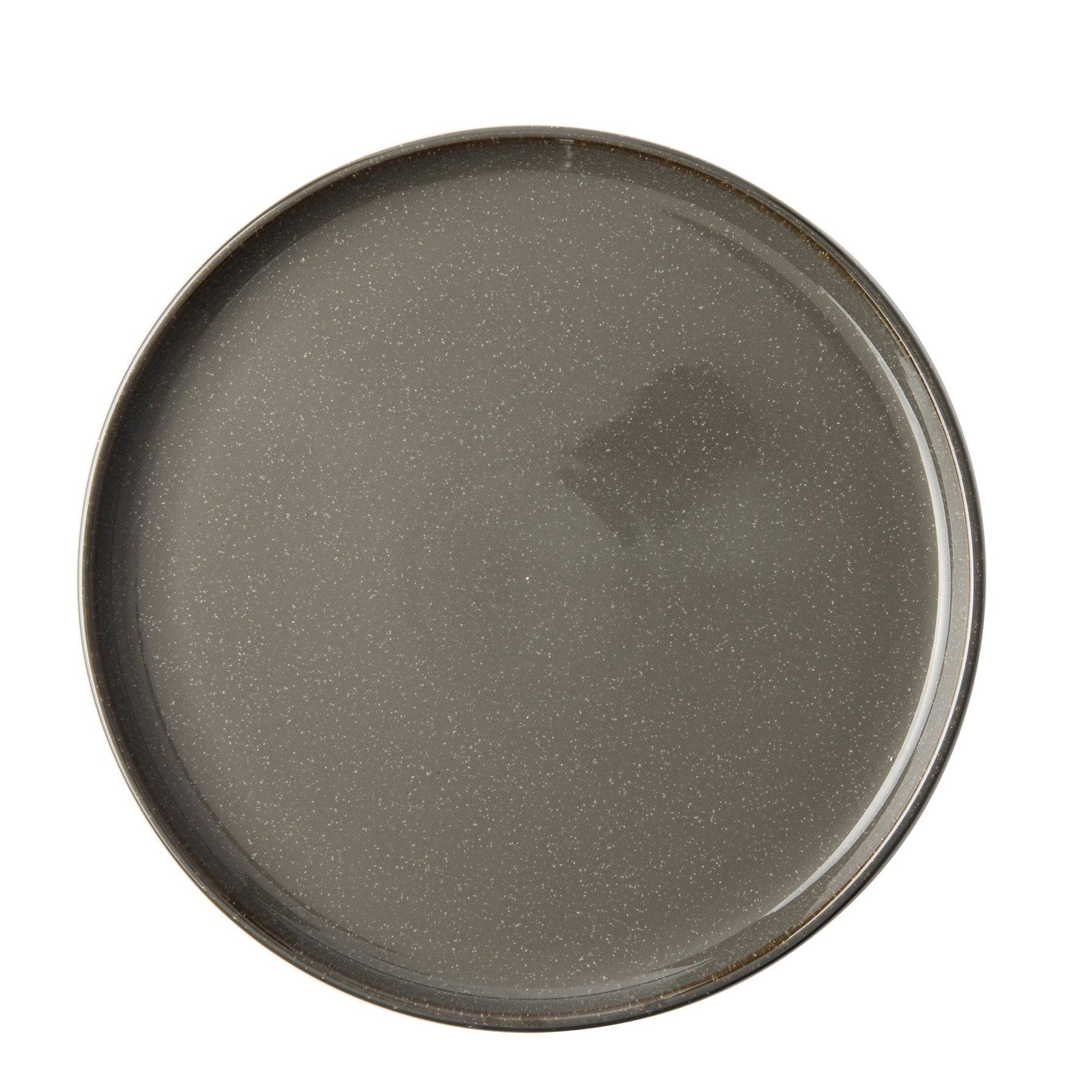 Omada Flat Stackable Dinner Plate - Grey