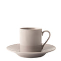 Omada Maxim Espresso Cup & Saucer 4 Piece - Light Grey