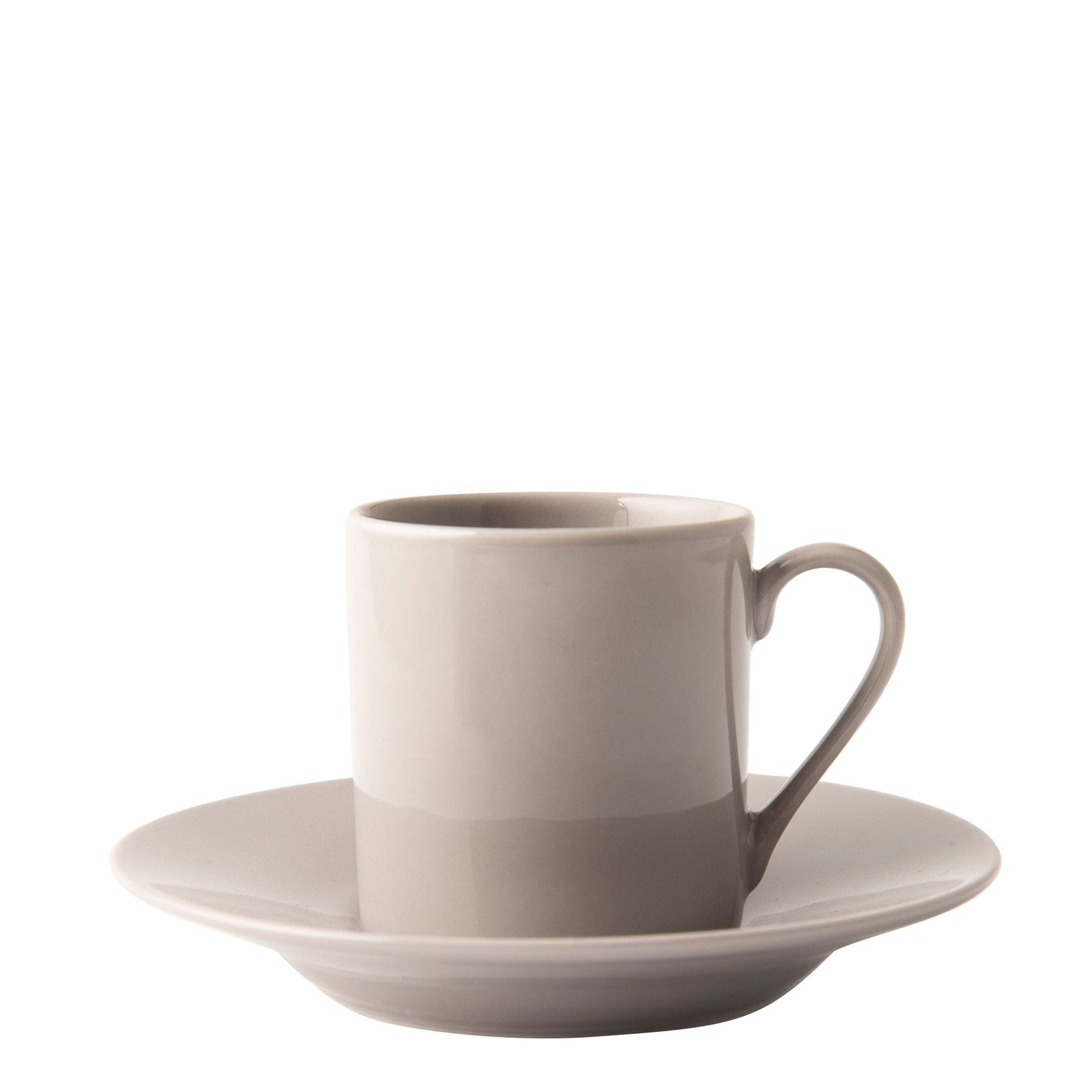 Omada Maxim Espresso Cup & Saucer 4 Piece - Light Grey