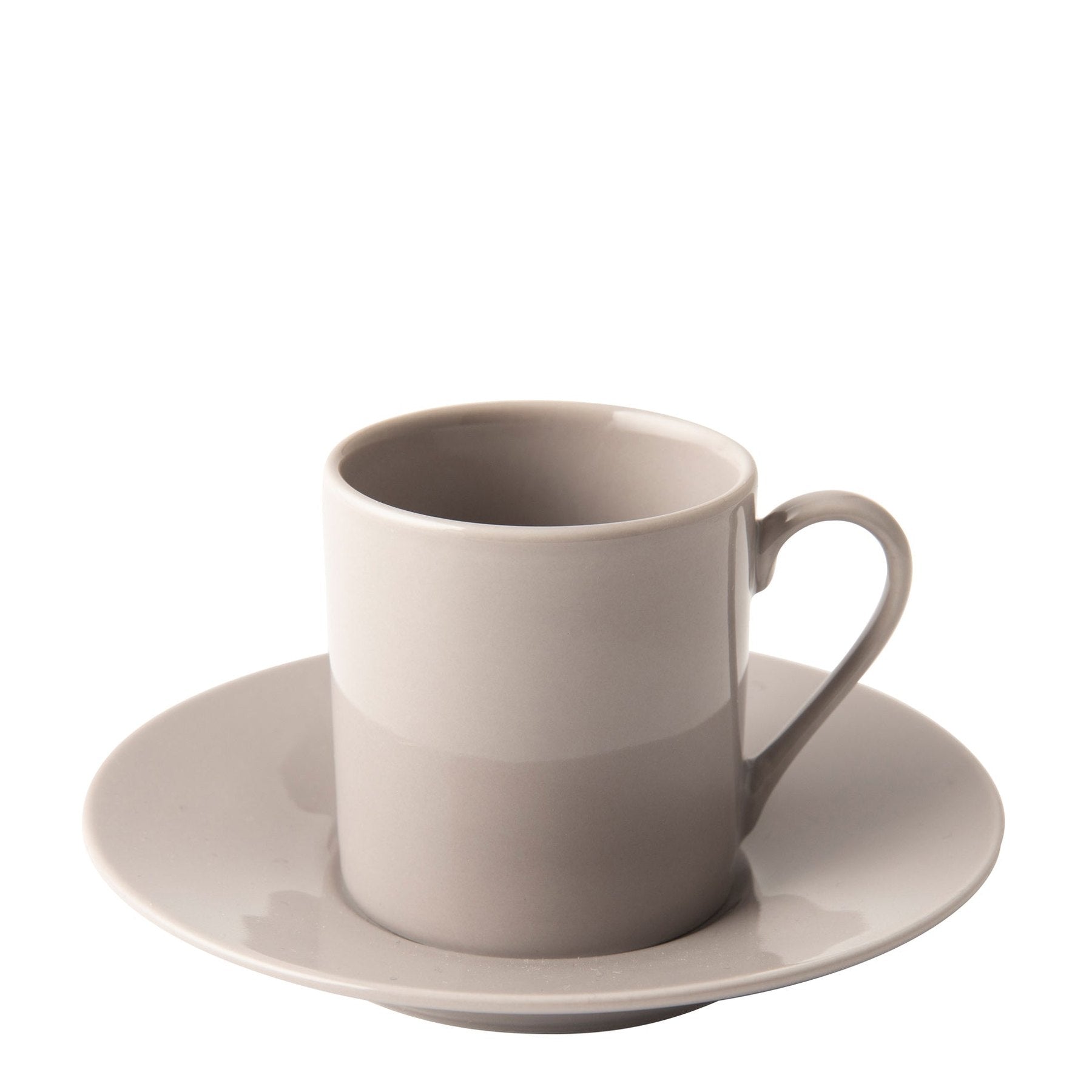 Omada Maxim Espresso Cup & Saucer 4 Piece - Light Grey