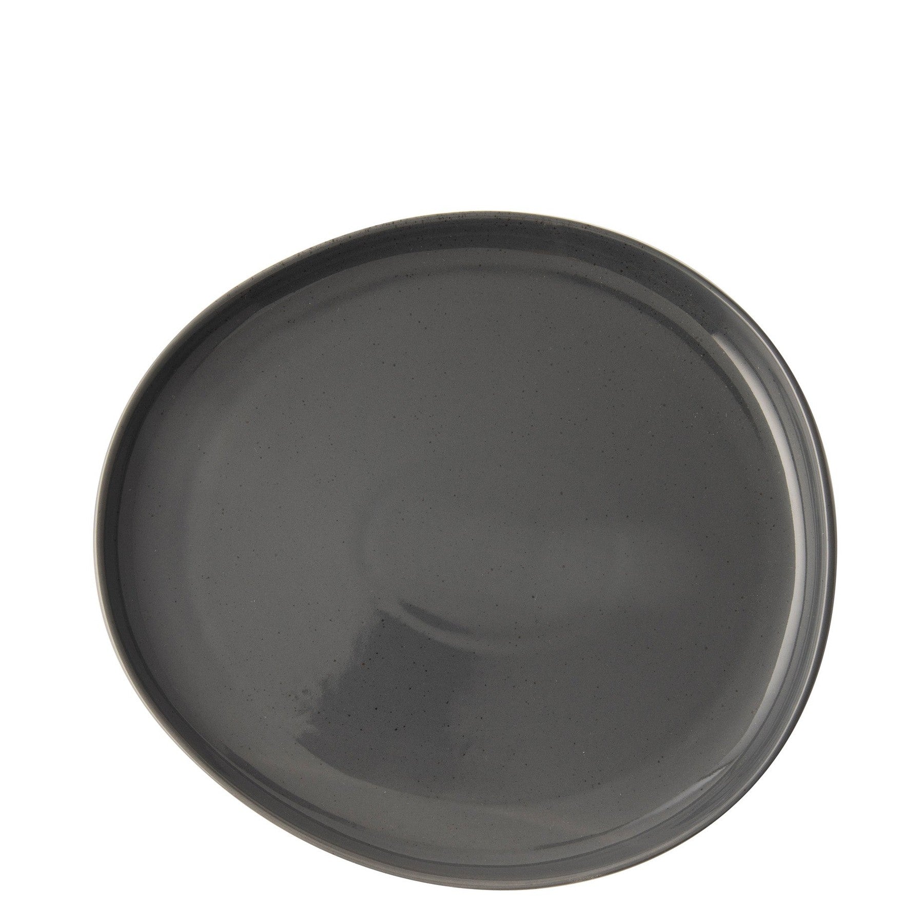 Omada Irregular 27cm Dinner Plate - Dark Grey