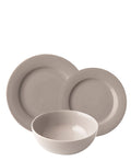 Omada Porcelain 12 Piece Dinner Set - Light Grey