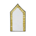 70 x 130cm Musallah White & Gold