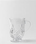 Paris Collection 4 Piece Footed Coffee Mug - Clear