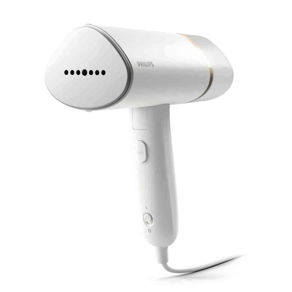 Philips 3000 Series 1000W Handheld Garment Steamer with Metal Steam Plate - White