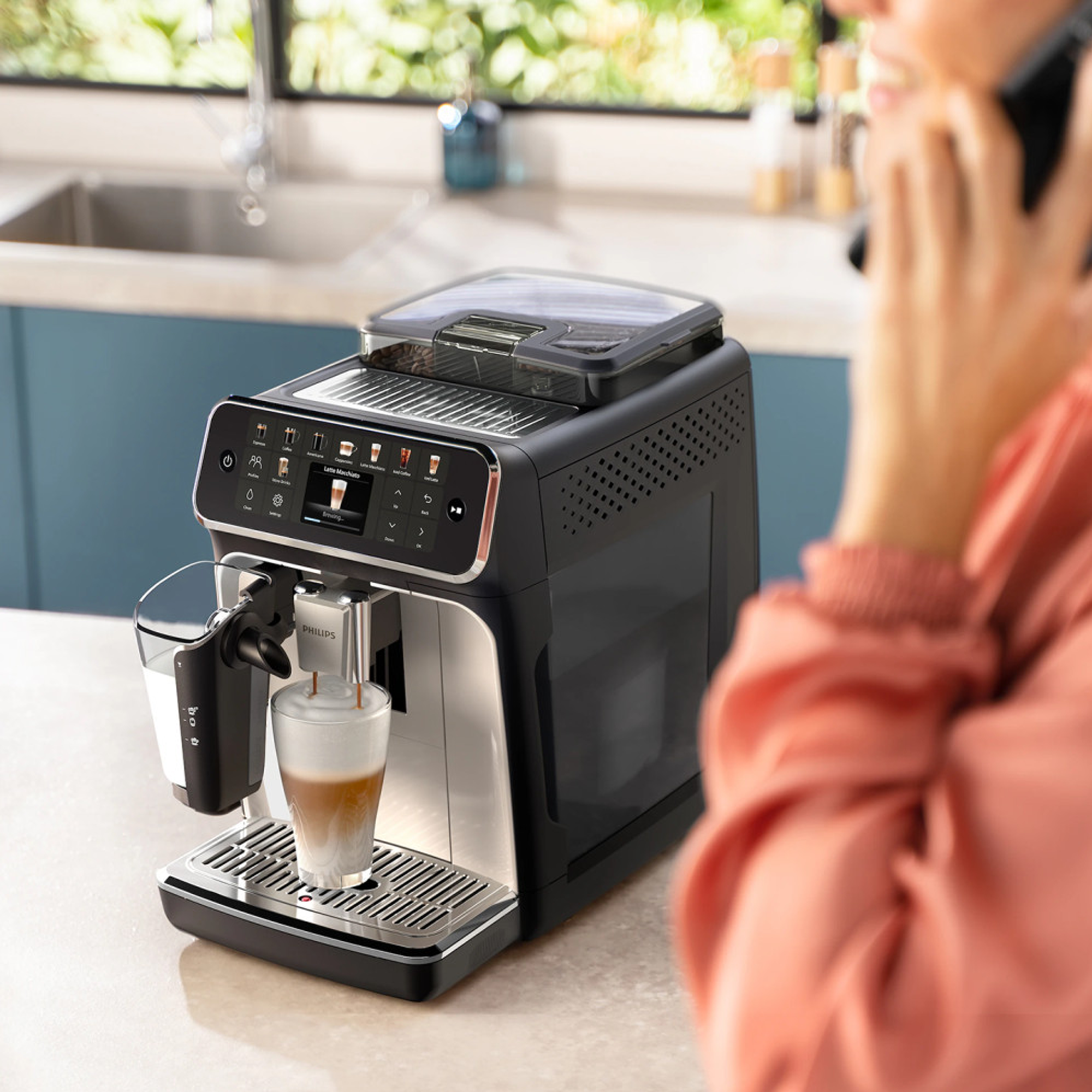Philips Series 5500 Fully Automatic Espresso Machine Black