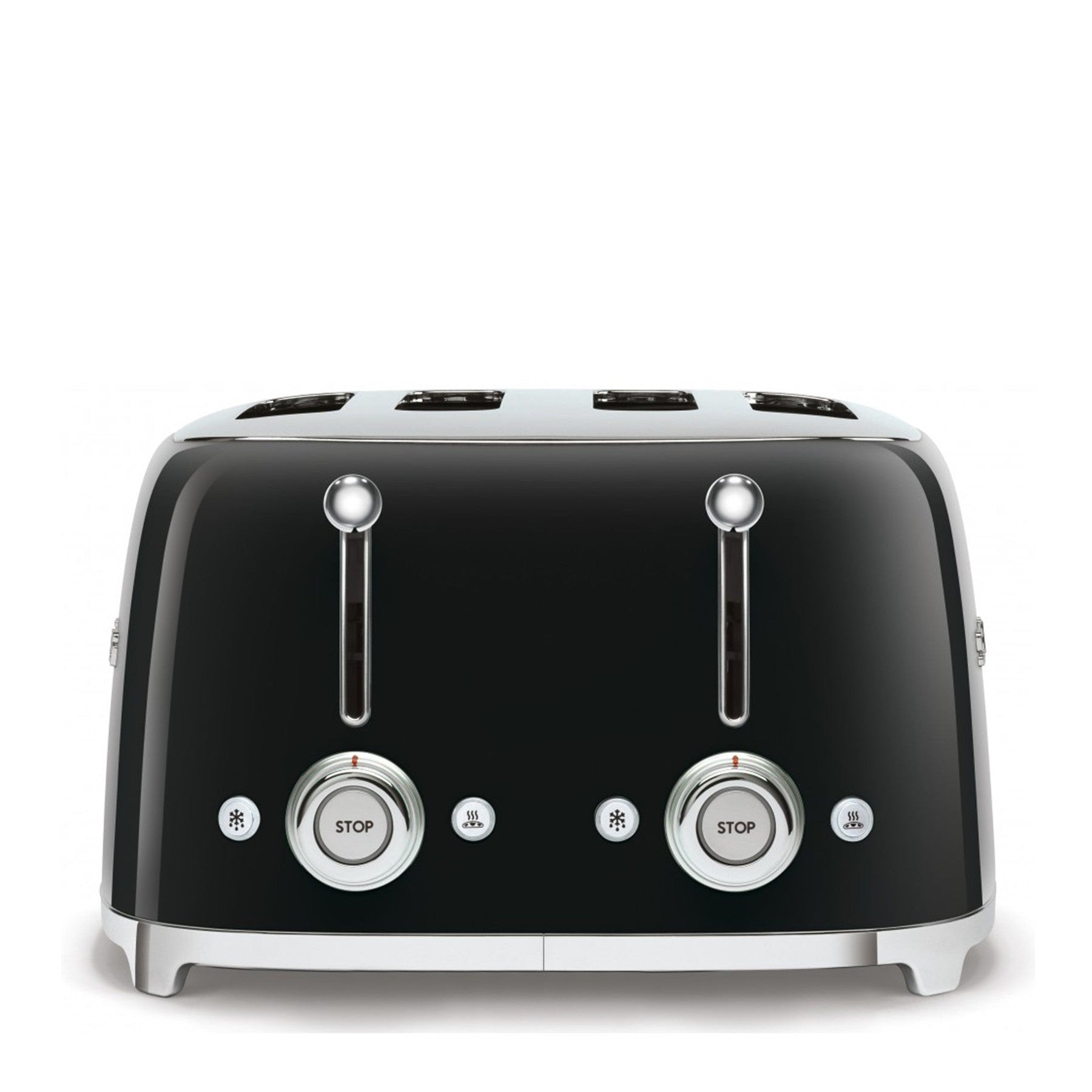 Smeg Retro 2000W 4 Slice Square Toaster - Black