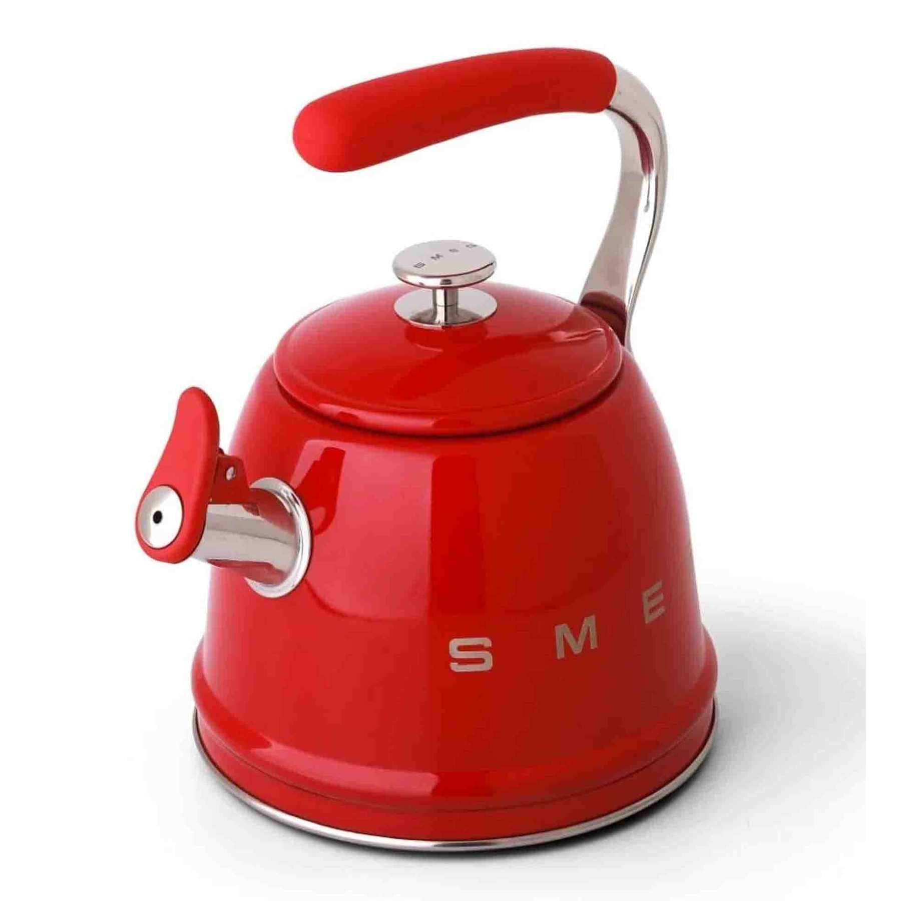 Smeg Whistling Stovetop Kettle - Red