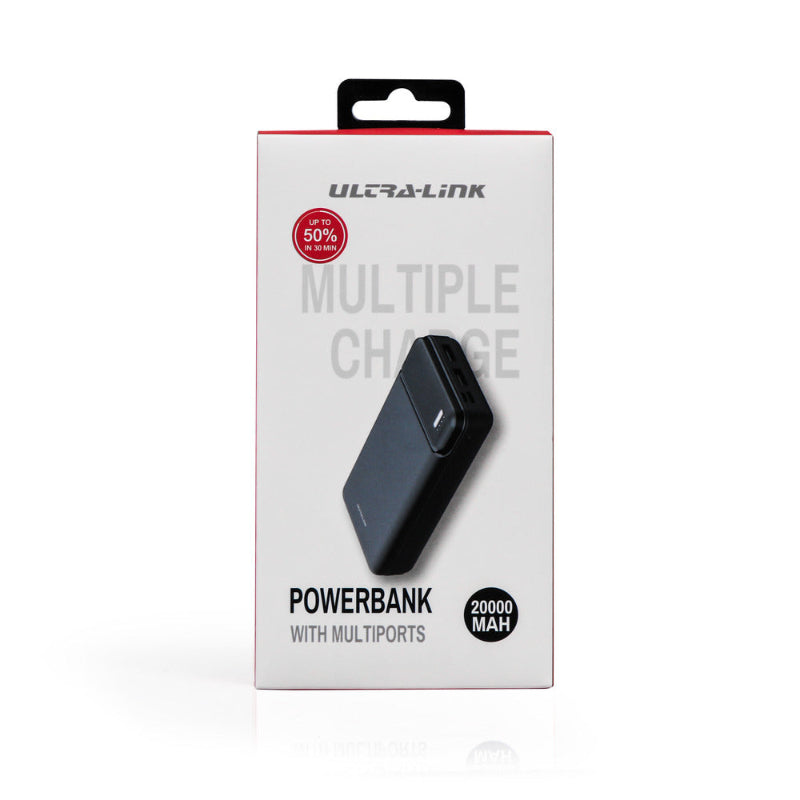 Ultra Link 20 000 mAh, Power Bank, Black  UL-PB1950A