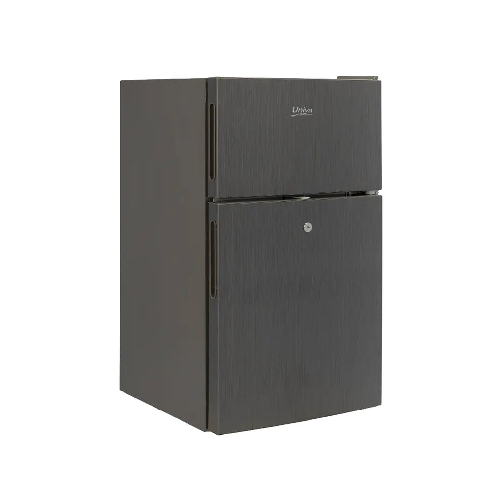Univa 86L Top Freezer Bar Fridge Dark Grey