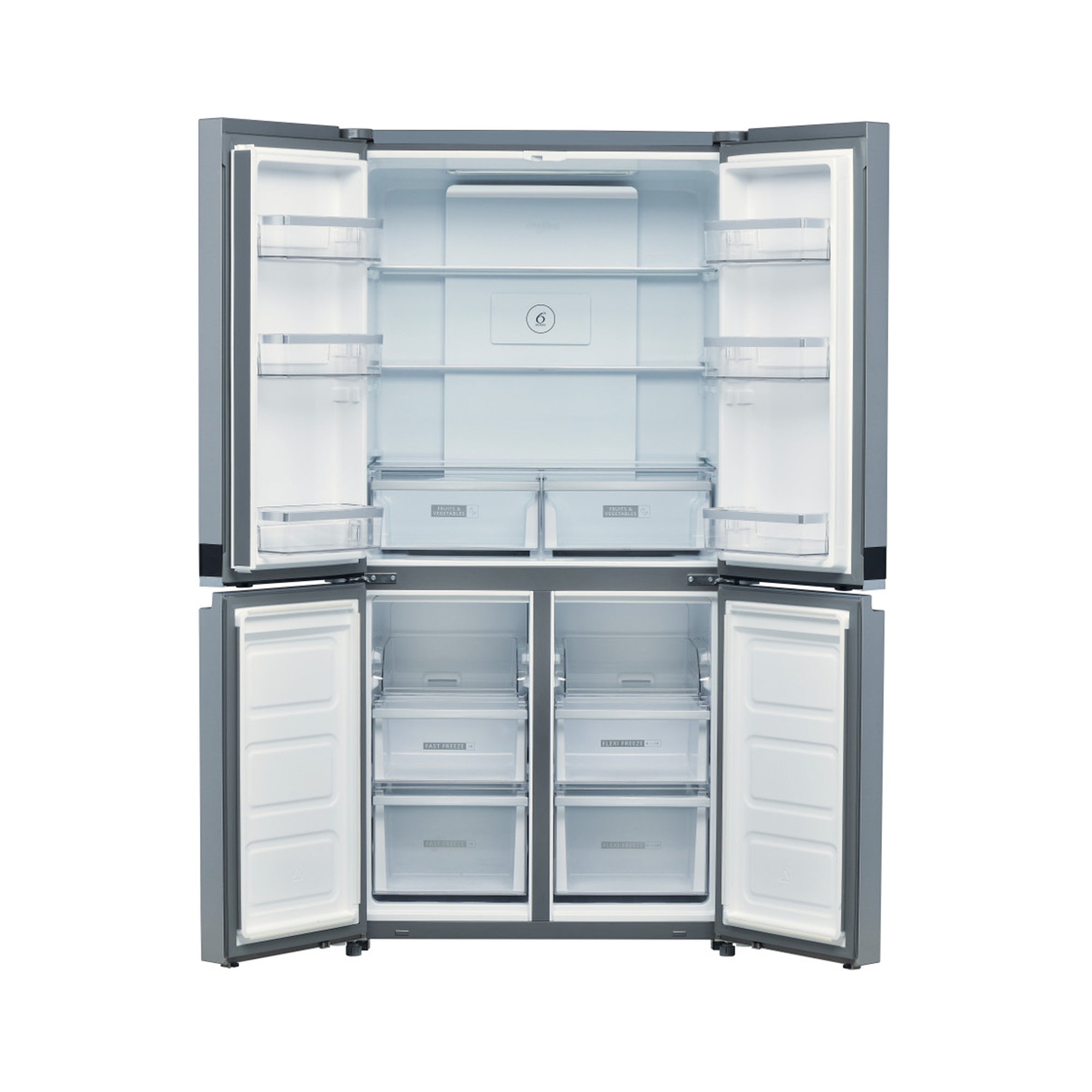 Whirlpool 591Lt 4 Door Fridge Inox